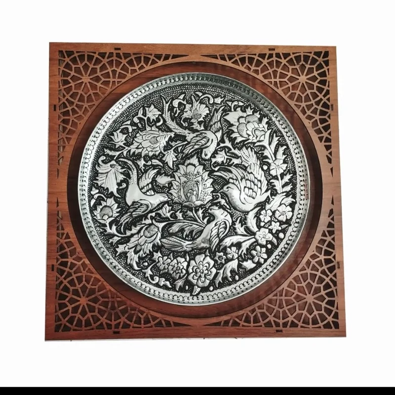 دیوارکوب مسی گل و مرغ