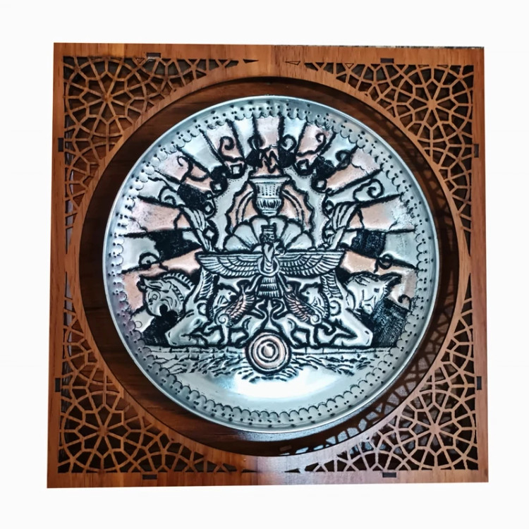دیوارکوب قلمزنی مس طرح هخامنشی