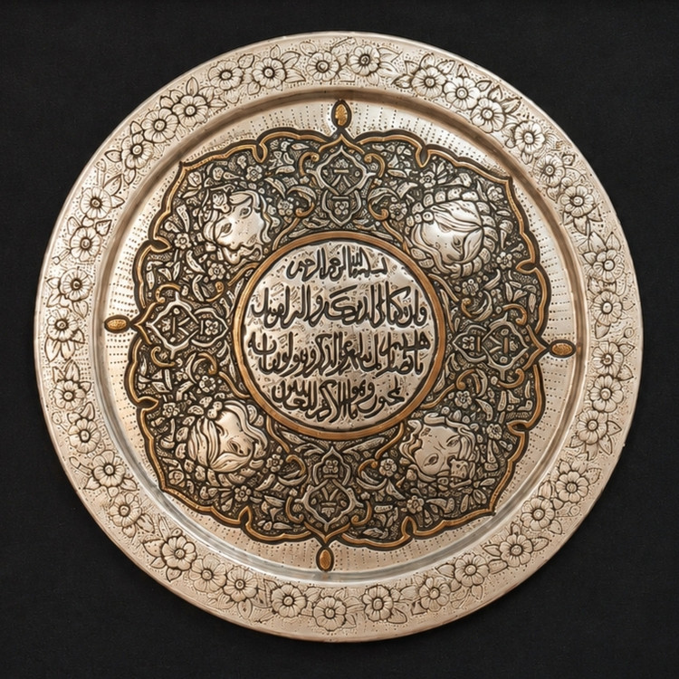 تابلوی قلمزنی مسی طرح ونیکاد