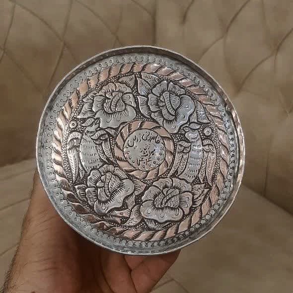 گلدان قلمزنی قلم زرین زنجان